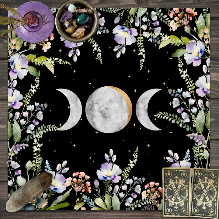 Olivenorma Triple Goddess Moon Symbol Divination Tarot Tablecloth - Triple Goddess #9 - 75cm*75cm - image 15