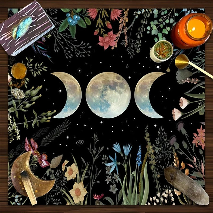 Olivenorma Triple Goddess Moon Symbol Divination Tarot Tablecloth - image 2