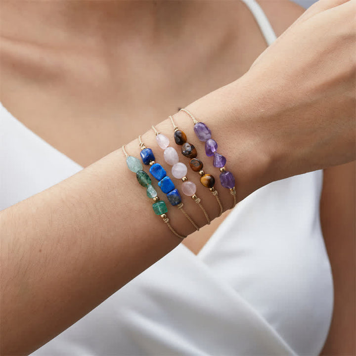 Olivenorma Irregular Stone Beaded Adjustable Astrological Signs Bracelet - image 0