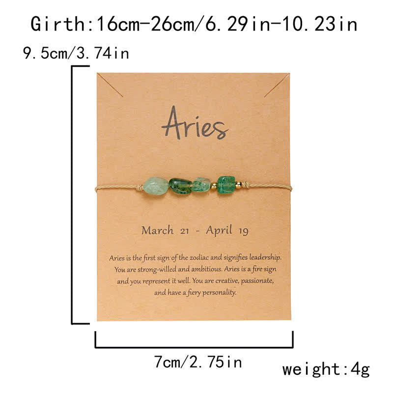 Olivenorma Irregular Stone Beaded Adjustable Astrological Signs Bracelet - image 26