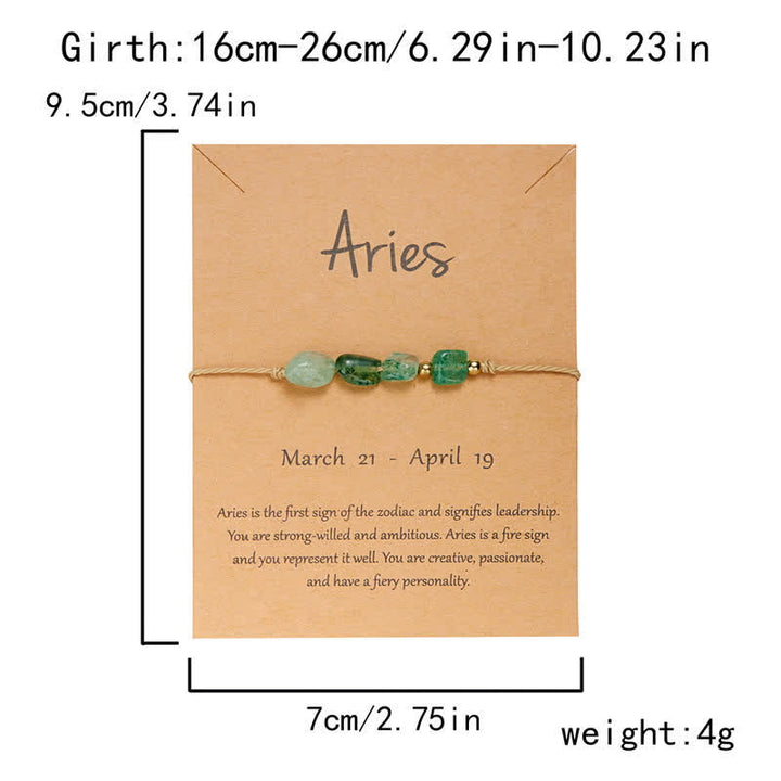 Olivenorma Irregular Stone Beaded Adjustable Astrological Signs Bracelet - image 26