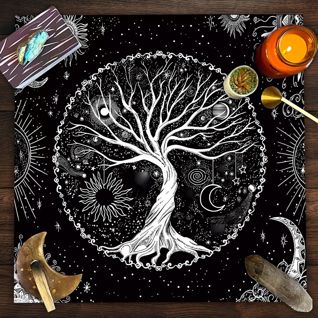 Olivenorma Tree of Life Divination Tarot Tablecloth - Tree of Life - White - 75cm*75cm - image 7