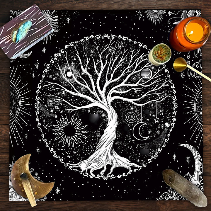 Olivenorma Tree of Life Divination Tarot Tablecloth - Tree of Life - White - 75cm*75cm - image 7