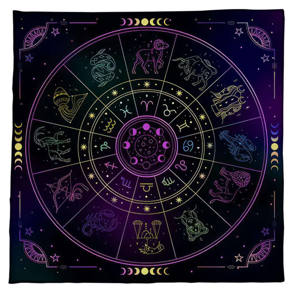 Olivenorma Constellations Zodiac Signs Divination Tarot Tablecloth - image 1
