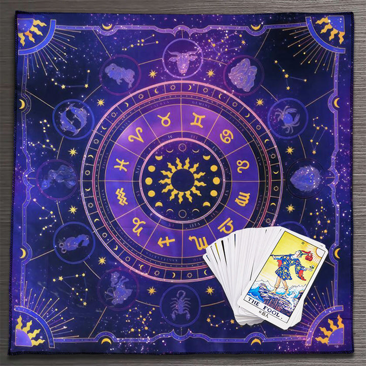 Olivenorma Constellations Zodiac Signs Divination Tarot Tablecloth - image 7