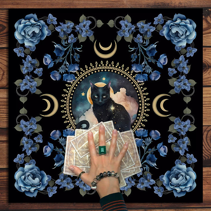Olivenorma God Sign Cat Divination Tarot Tablecloth - image 2