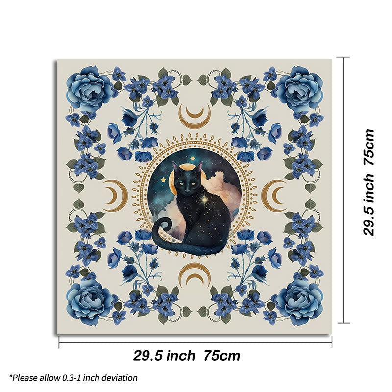 Olivenorma God Sign Cat Divination Tarot Tablecloth - Cat - White - 75cm*75cm - image 9