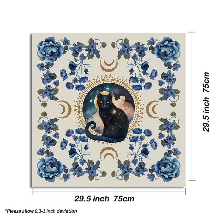 Olivenorma God Sign Cat Divination Tarot Tablecloth - Cat - White - 75cm*75cm - image 9