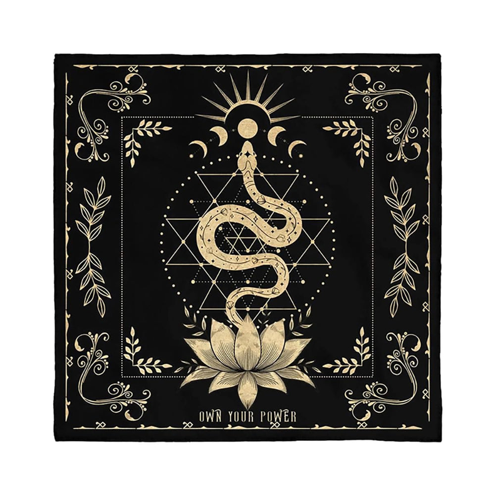Olivenorma Snake Lotus Symbol Divination Tarot Tablecloth - image 1