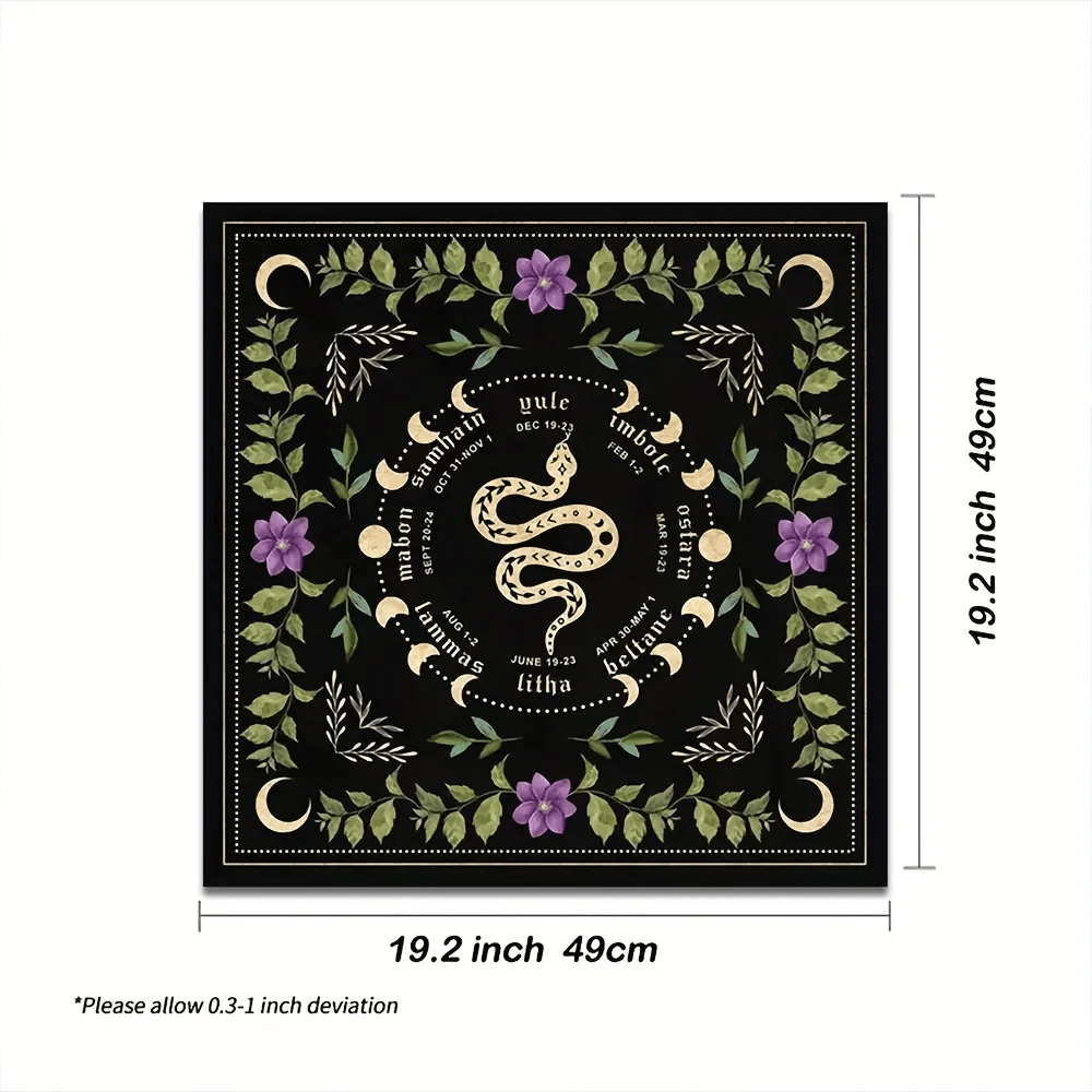 Olivenorma Spirit Snake Moon Altar Divination Tarot Tablecloth - image 3