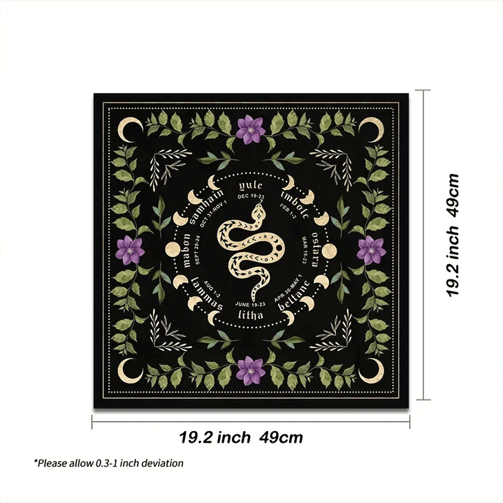 Olivenorma Spirit Snake Moon Altar Divination Tarot Tablecloth - image 3