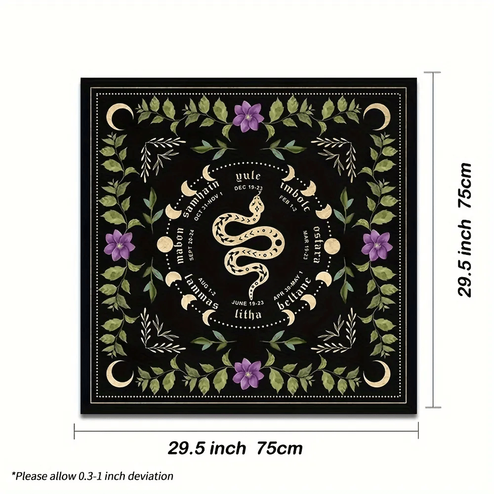 Olivenorma Spirit Snake Moon Altar Divination Tarot Tablecloth - image 4