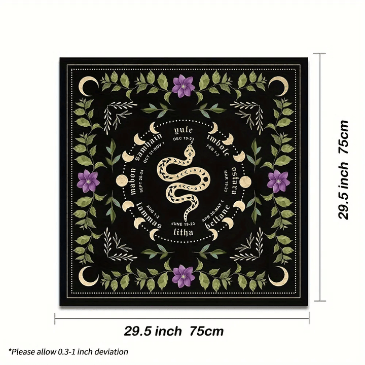 Olivenorma Spirit Snake Moon Altar Divination Tarot Tablecloth - image 4