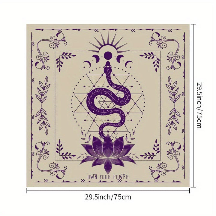 Olivenorma Snake & Lutos Moon Magic Divination Tarot Tablecloth - image 3