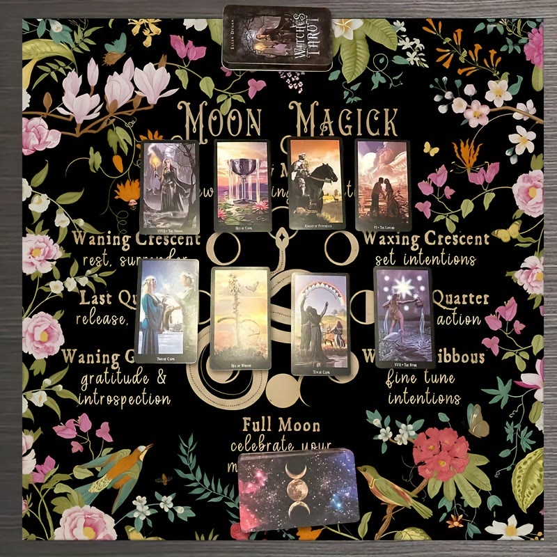 Olivenorma Snake & Lutos Moon Magic Divination Tarot Tablecloth - image 6