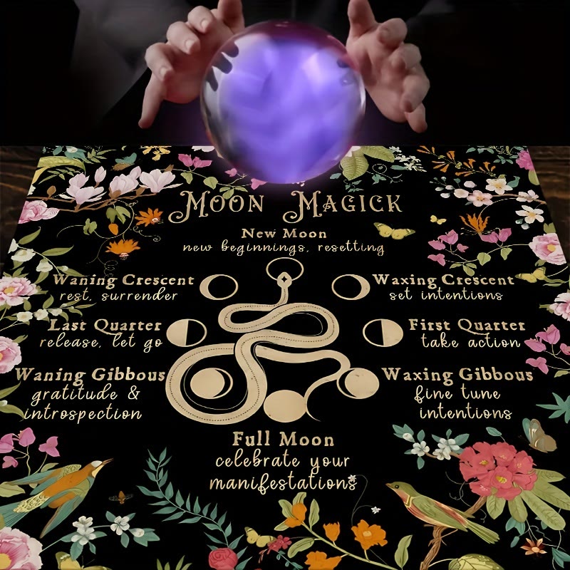 Olivenorma Snake & Lutos Moon Magic Divination Tarot Tablecloth - image 5