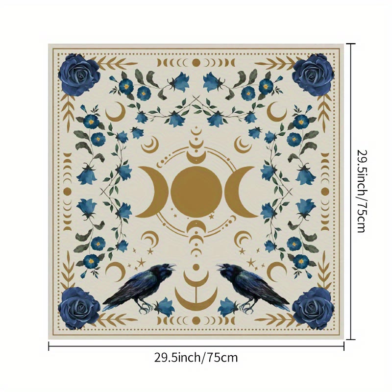 Olivenorma Moon Phase Altar Card Mat Tarot Tablecloth - image 3
