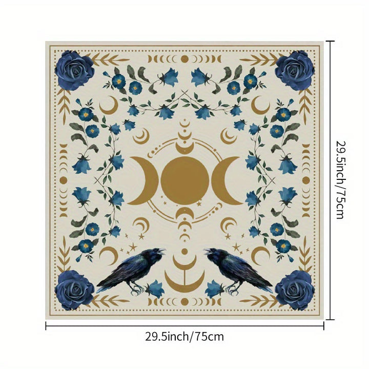 Olivenorma Moon Phase Altar Card Mat Tarot Tablecloth - image 3