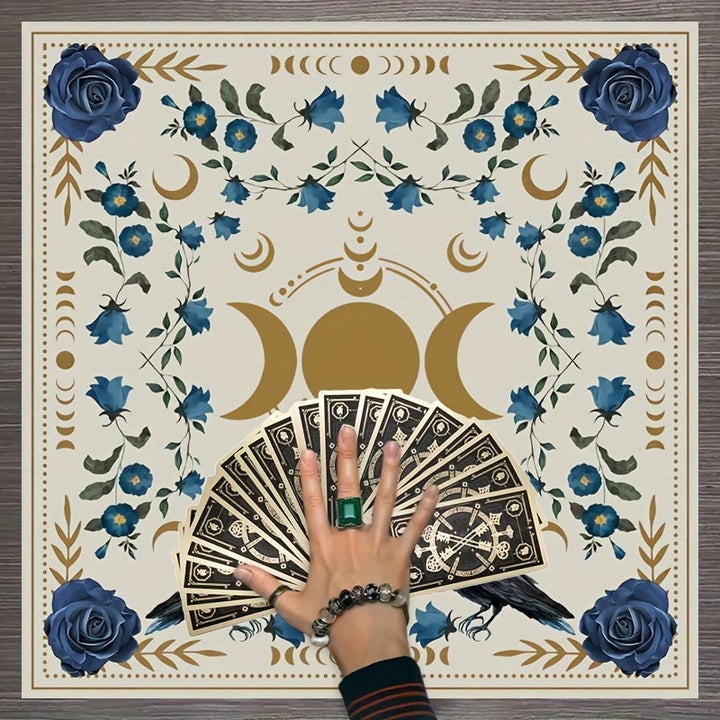Olivenorma Moon Phase Altar Card Mat Tarot Tablecloth - image 1