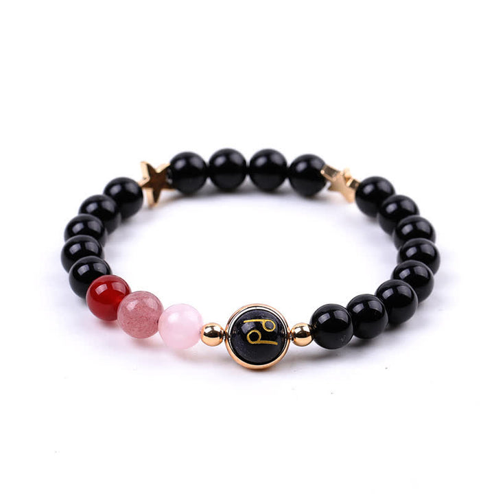 Olivenorma Natural Stone Beads Zodiac Double Pentagram Bracelet - Cancer - image 7