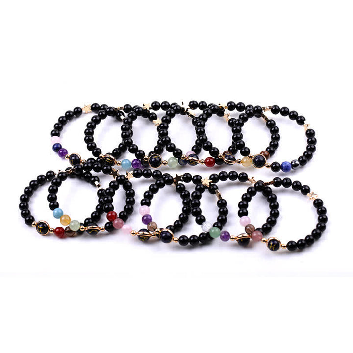 Olivenorma Natural Stone Beads Zodiac Double Pentagram Bracelet - image 28