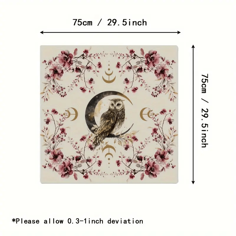 Olivenorma Lucky Owl Altar Cloth Tarot Tablecloth - Owl - 75cm*75cm - image 5
