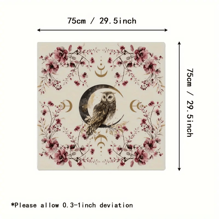 Olivenorma Lucky Owl Altar Cloth Tarot Tablecloth - Owl - 75cm*75cm - image 5