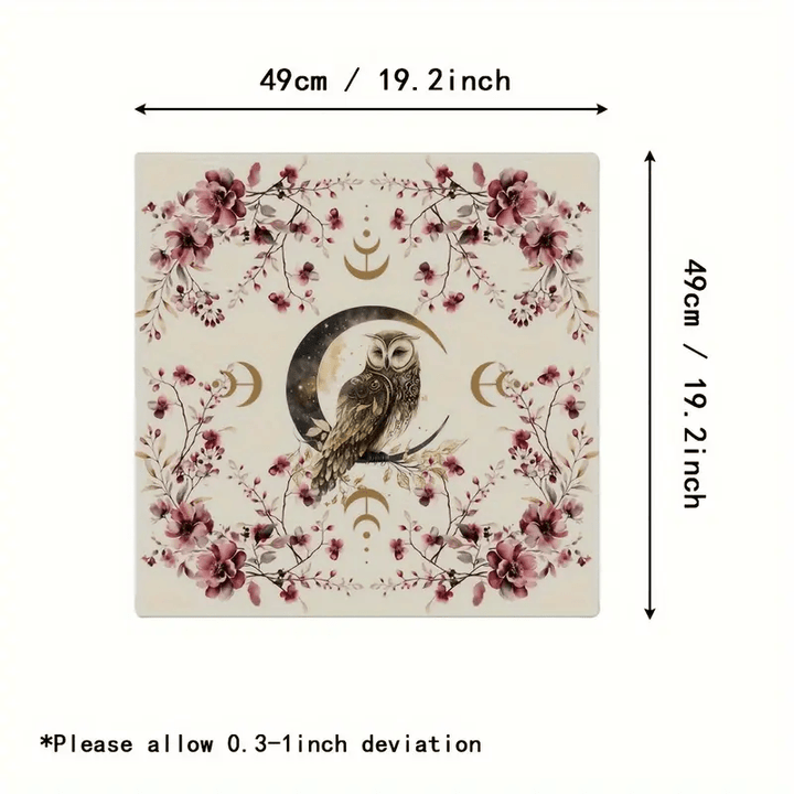 Olivenorma Lucky Owl Altar Cloth Tarot Tablecloth - Owl - 49cm*49cm - image 4