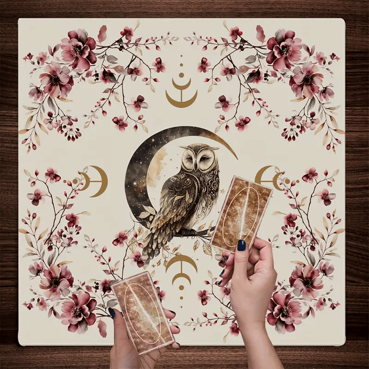 Olivenorma Lucky Owl Altar Cloth Tarot Tablecloth - image 2