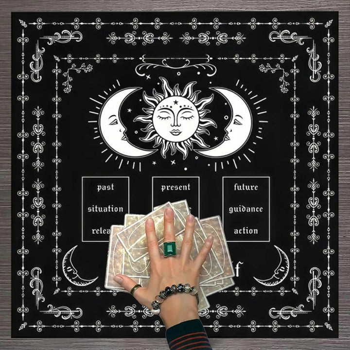 Olivenorma Know Thyself Moon & Sun Tarot Tablecloth - image 3