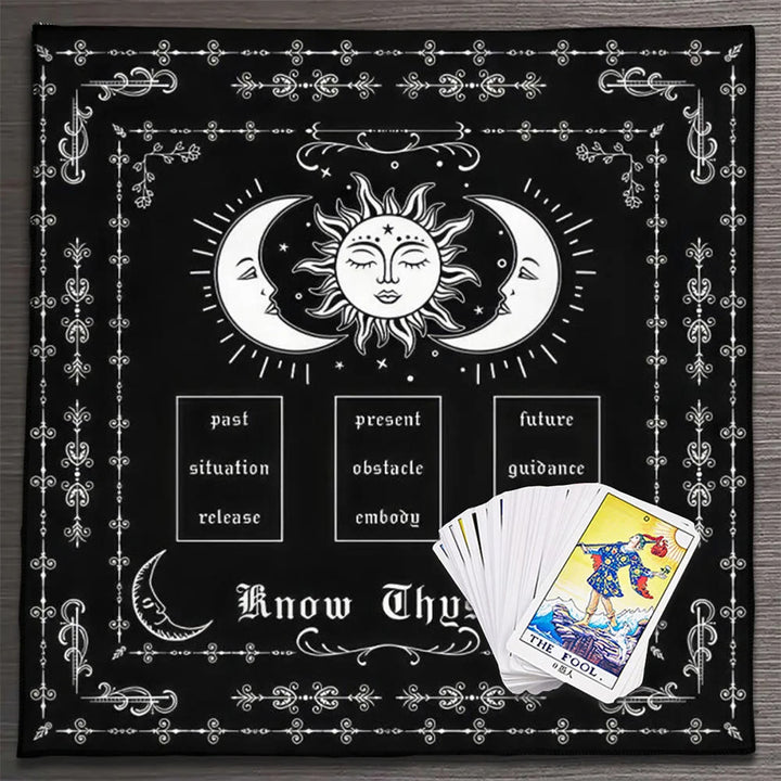 Olivenorma Know Thyself Moon & Sun Tarot Tablecloth - image 2