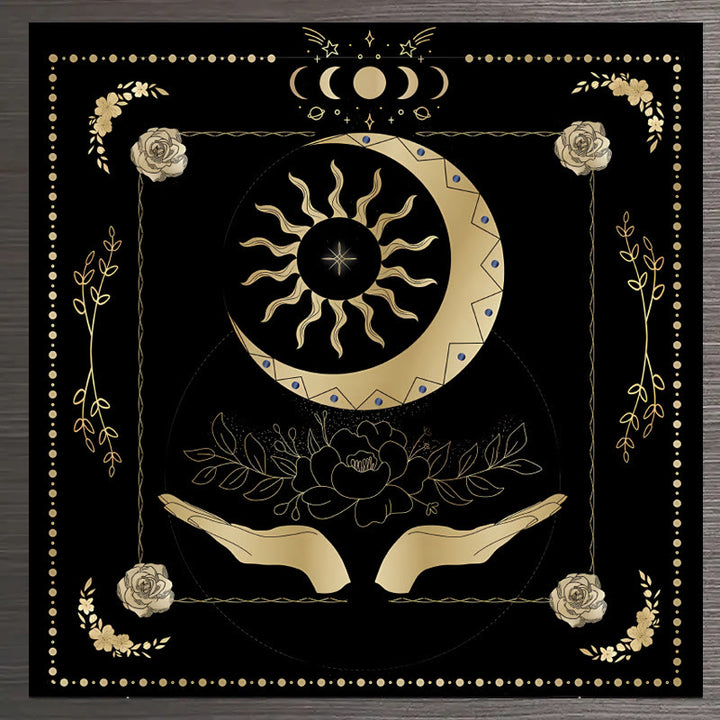Olivenorma Zodiac Astrology Wheel Of Year Tarot Tablecloth - Moon Phase #2 - 75cm*75cm - image 6