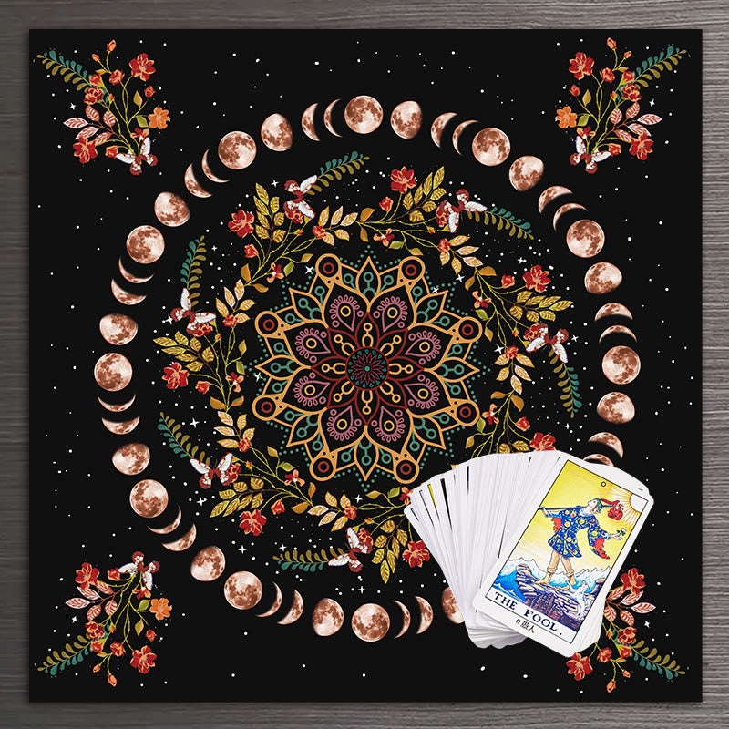 Olivenorma Moon Phase Mandala Astrology Tarot Tablecloth - image 3
