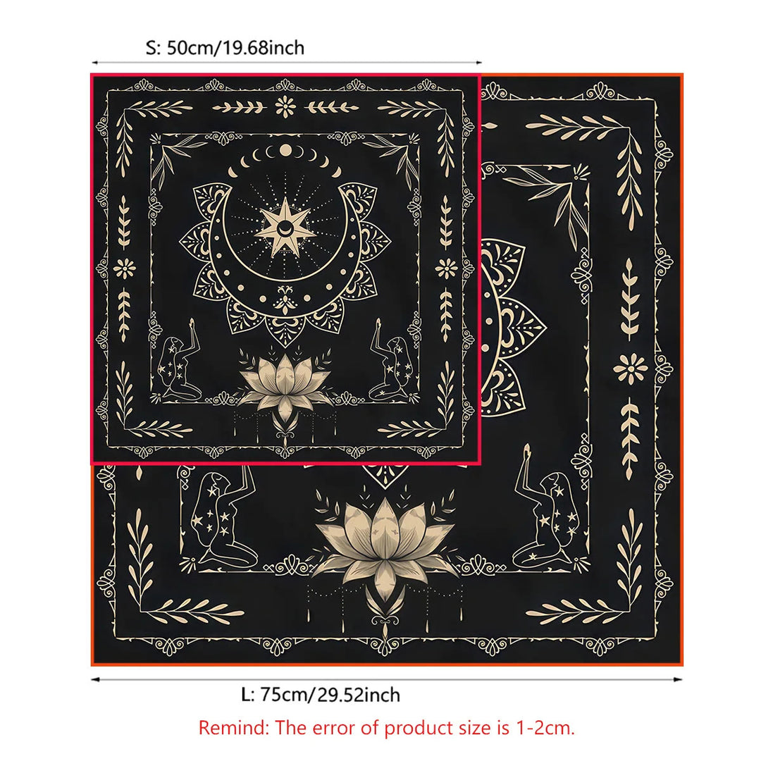 Olivenorma Gold Moon Phase Altar Cloth Tarot Tablecloth - image 3