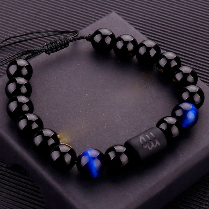Olivenorma Obsidian Blue Tiger Eye Zodiac Beaded Adjustable Bracelet - image 15