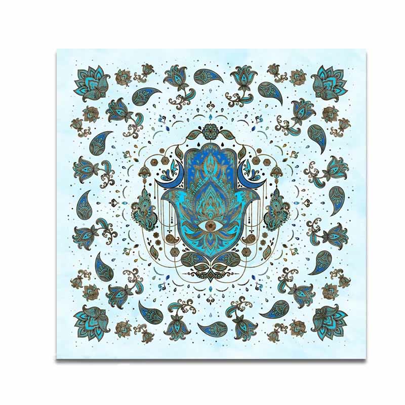 Olivenorma Hamsa Hand Witchcraft Astrology Tarot Tablecloth - image 1