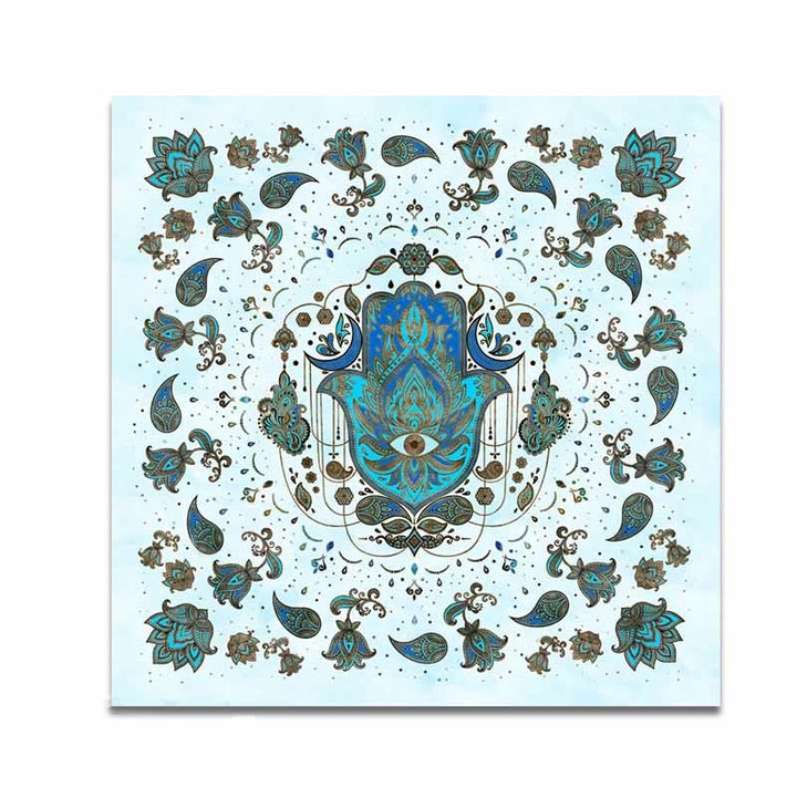 Olivenorma Hamsa Hand Witchcraft Astrology Tarot Tablecloth - image 1