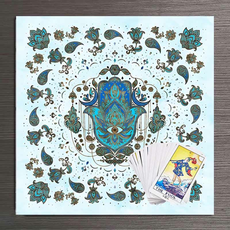 Olivenorma Hamsa Hand Witchcraft Astrology Tarot Tablecloth - image 5