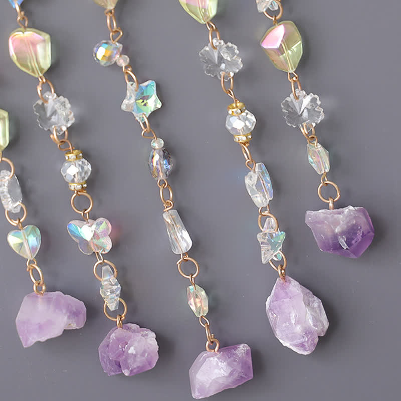 Olivenorma Lepidolite Tree Of Life Suncatcher Wind Chime - image 5