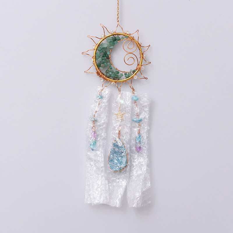 Olivenorma Green Aventurine Handwound Sun Suncatcher Wind Chime - image 11