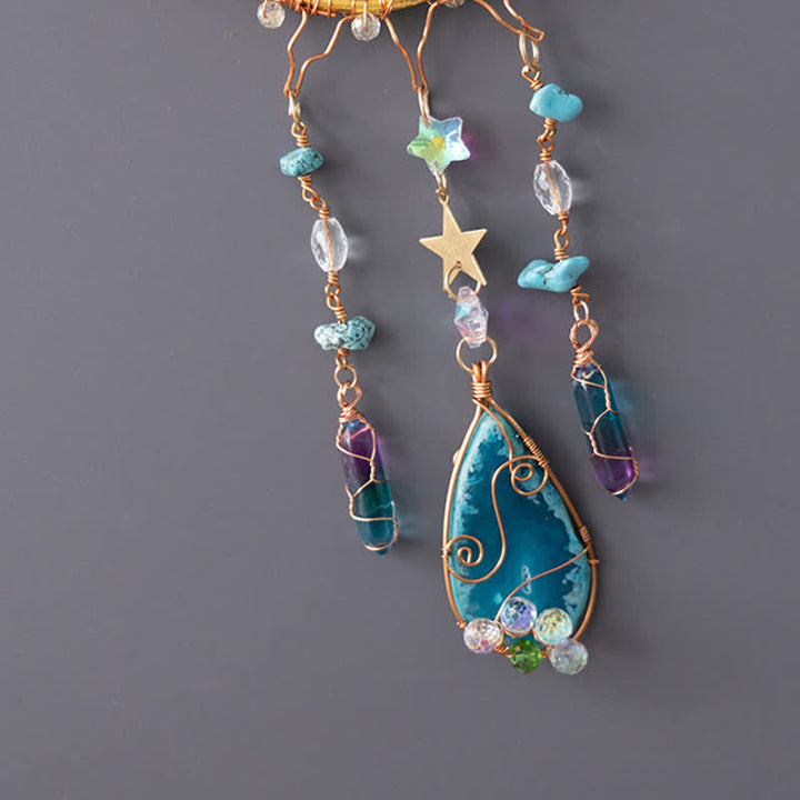 Olivenorma Green Aventurine Handwound Sun Suncatcher Wind Chime - image 7