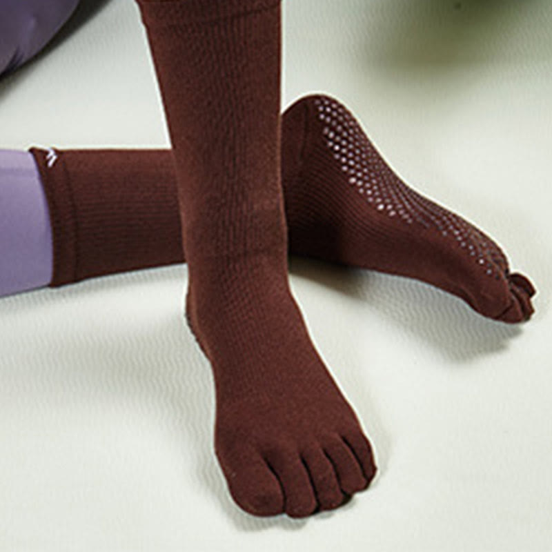 Olivenorma Barefoot Feel Sports Non-Slip Grip Pilates Barre Workout Socks with Flexible Lightweight Design Yoga Socks - image 14