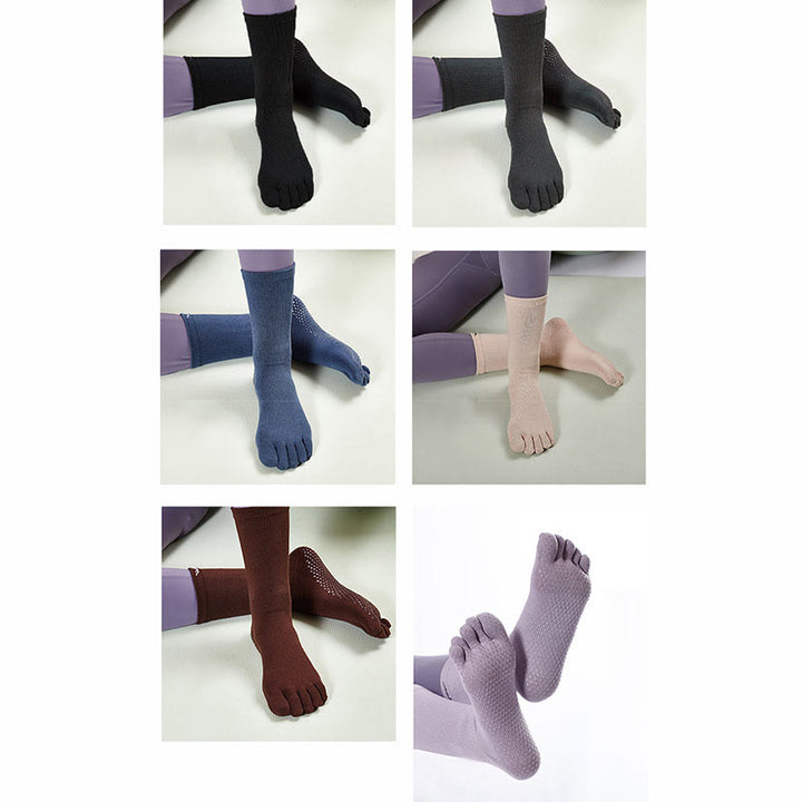 Olivenorma Barefoot Feel Sports Non-Slip Grip Pilates Barre Workout Socks with Flexible Lightweight Design Yoga Socks - image 24