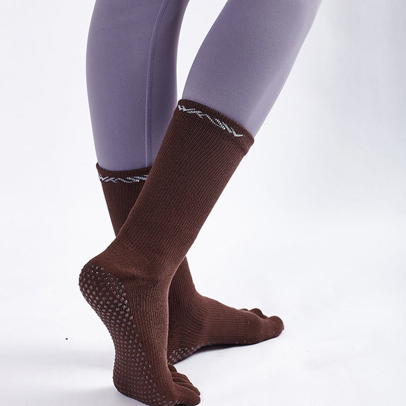 Olivenorma Barefoot Feel Sports Non-Slip Grip Pilates Barre Workout Socks with Flexible Lightweight Design Yoga Socks - image 17