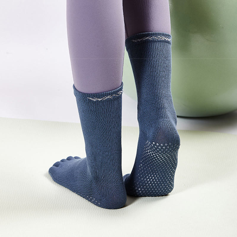 Olivenorma Barefoot Feel Sports Non-Slip Grip Pilates Barre Workout Socks with Flexible Lightweight Design Yoga Socks - image 5