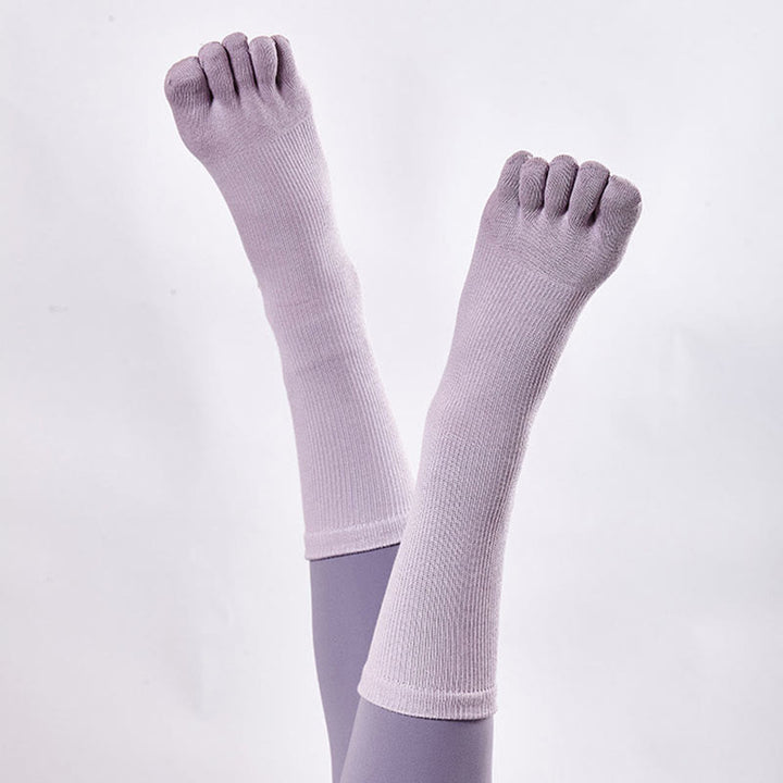 Olivenorma Barefoot Feel Sports Non-Slip Grip Pilates Barre Workout Socks with Flexible Lightweight Design Yoga Socks - image 10