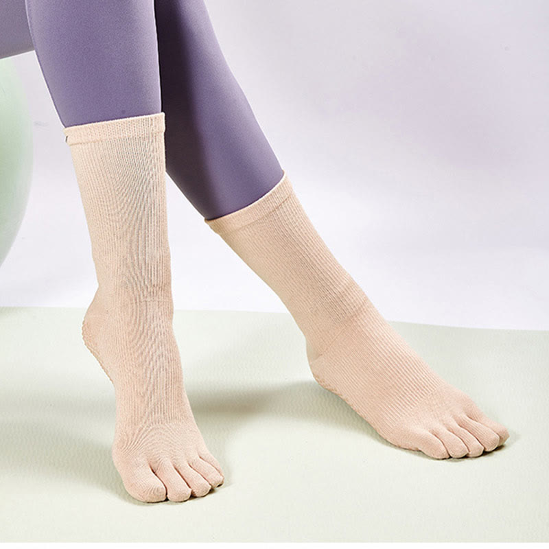 Olivenorma Barefoot Feel Sports Non-Slip Grip Pilates Barre Workout Socks with Flexible Lightweight Design Yoga Socks - image 20