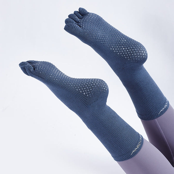 Olivenorma Barefoot Feel Sports Non-Slip Grip Pilates Barre Workout Socks with Flexible Lightweight Design Yoga Socks - image 3