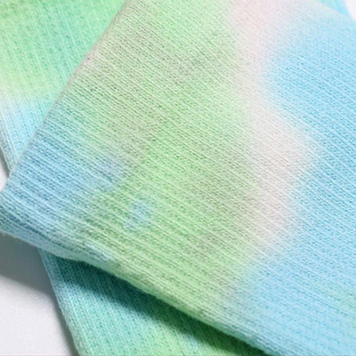 Olivenorma Tie-Dye Cotton Yoga Pilates Socks Comfortable Non-Slip Grip Barre Workout Socks with Breathable Stretch Support for Studio Training Socks - image 3