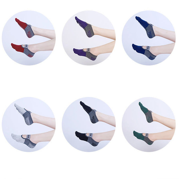 Olivenorma Non-Slip Five Toe Fitness Pilates Yoga Socks - image 19